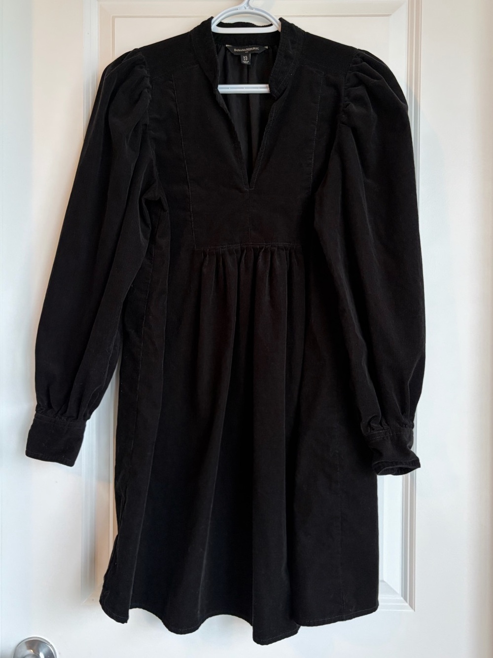 Banana Republic Solari Corduroy Mini Dress Black XS
